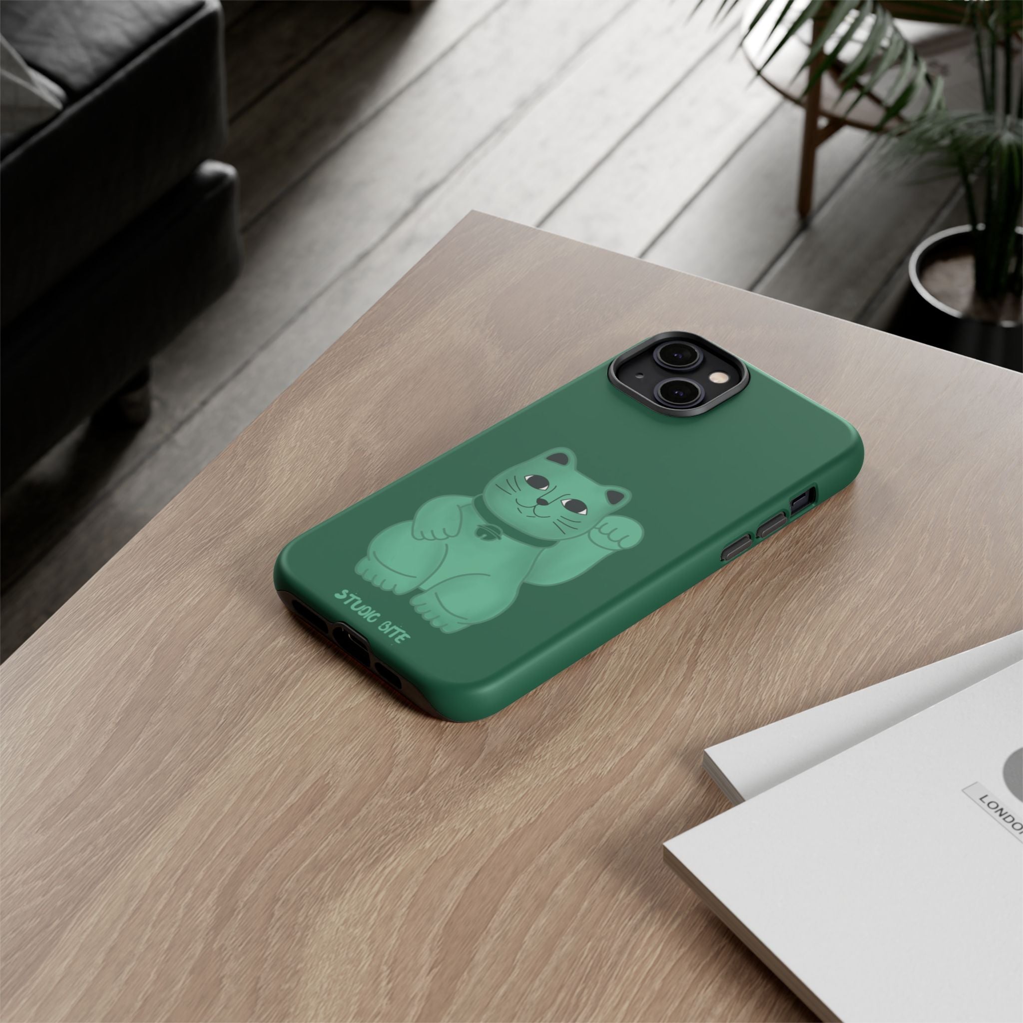FORTUNE CAT - FOREST GREEN