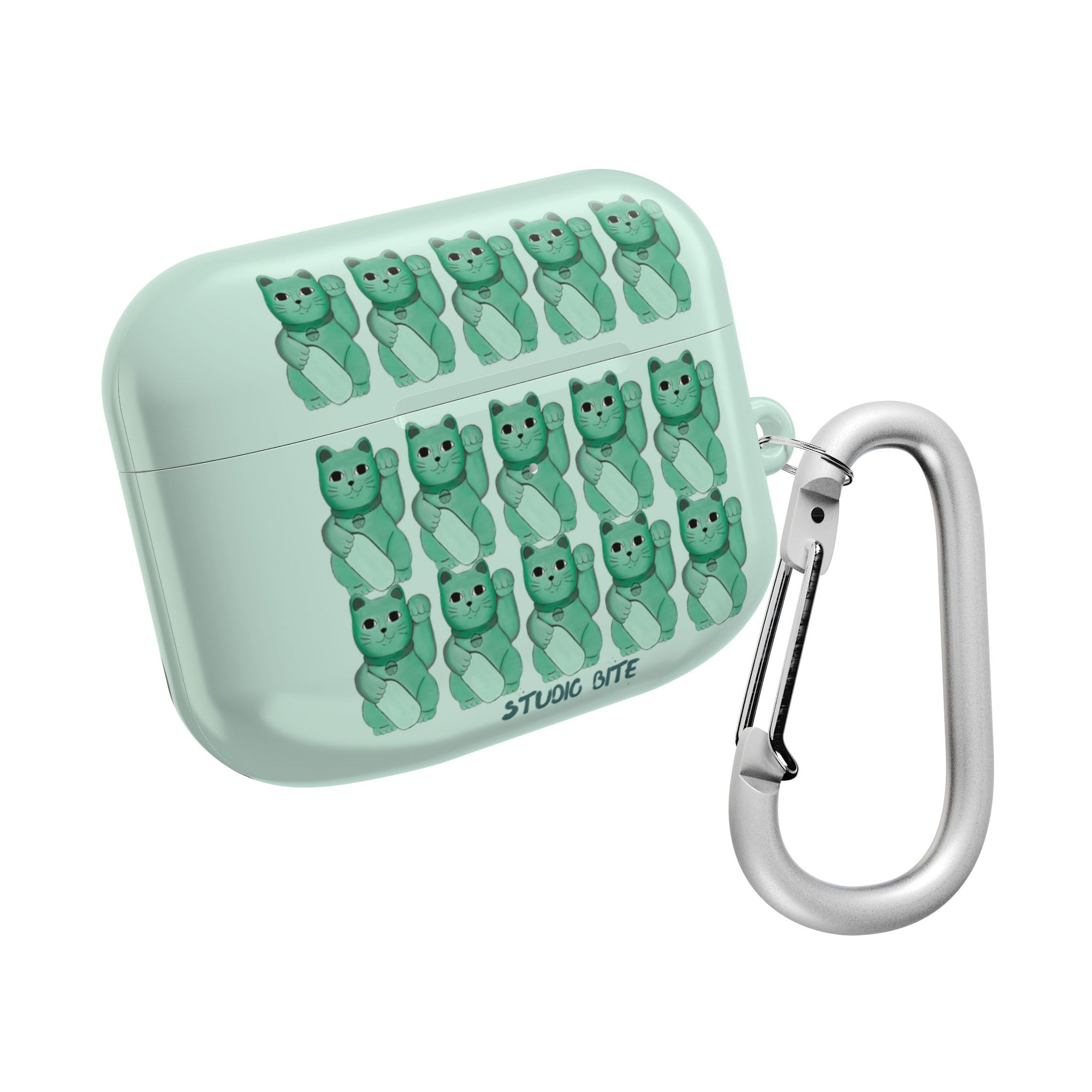 LUCKY CAT - GREEN - AIRPODS CASE