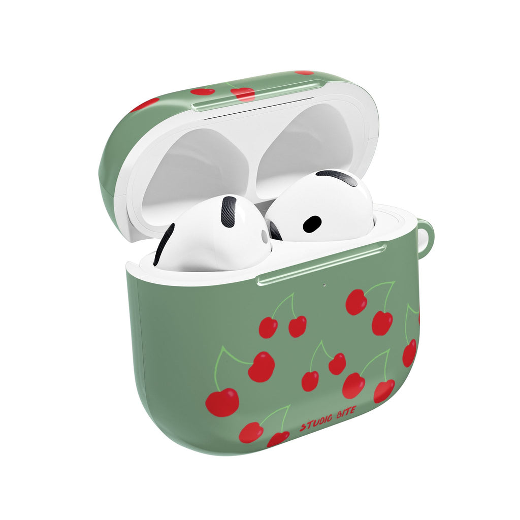 CHERRY GREEN - AIRPODS 4TH GEN CASE