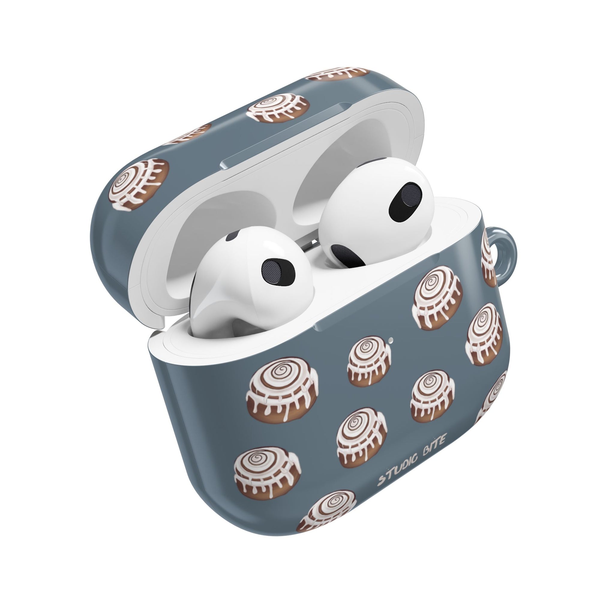 CINNAMON BUN - GREY BLUE - AIRPODS CASE