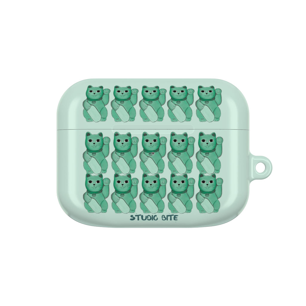 LUCKY CAT - GREEN - AIRPODS CASE