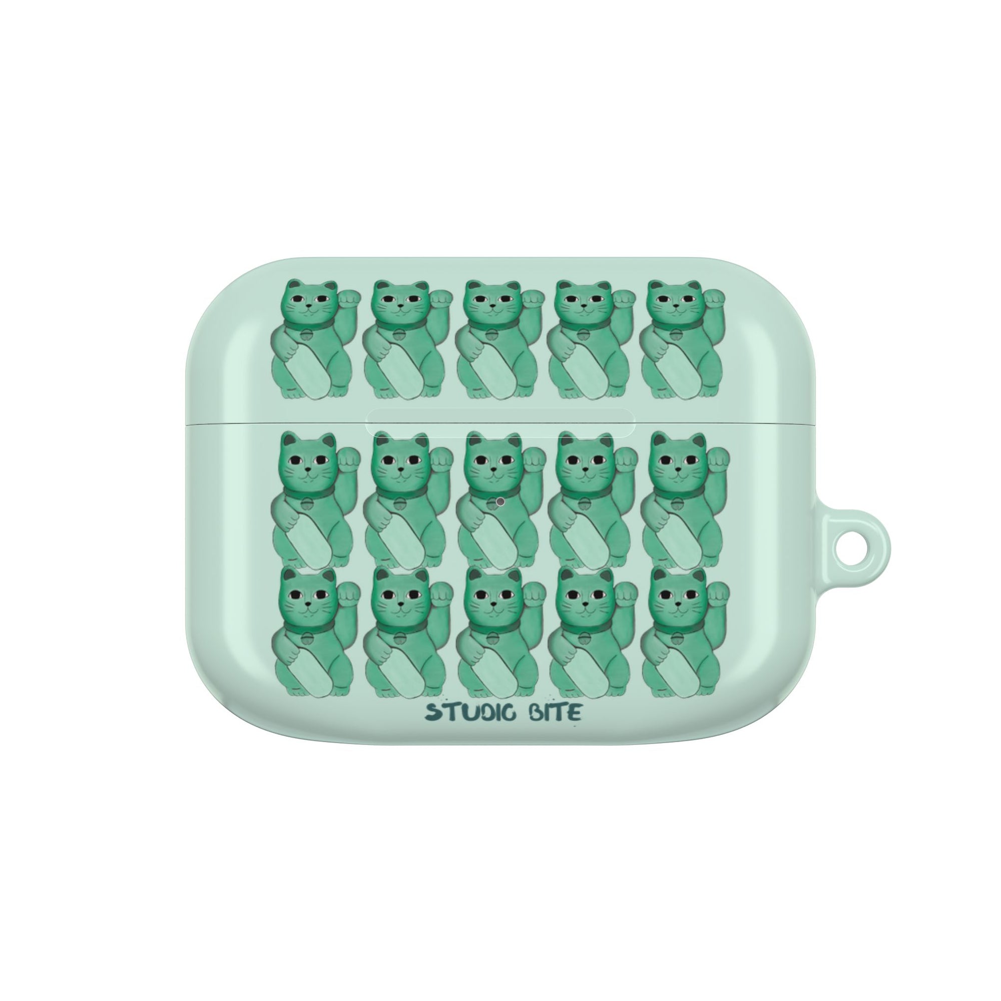 LUCKY CAT - GREEN - AIRPODS CASE