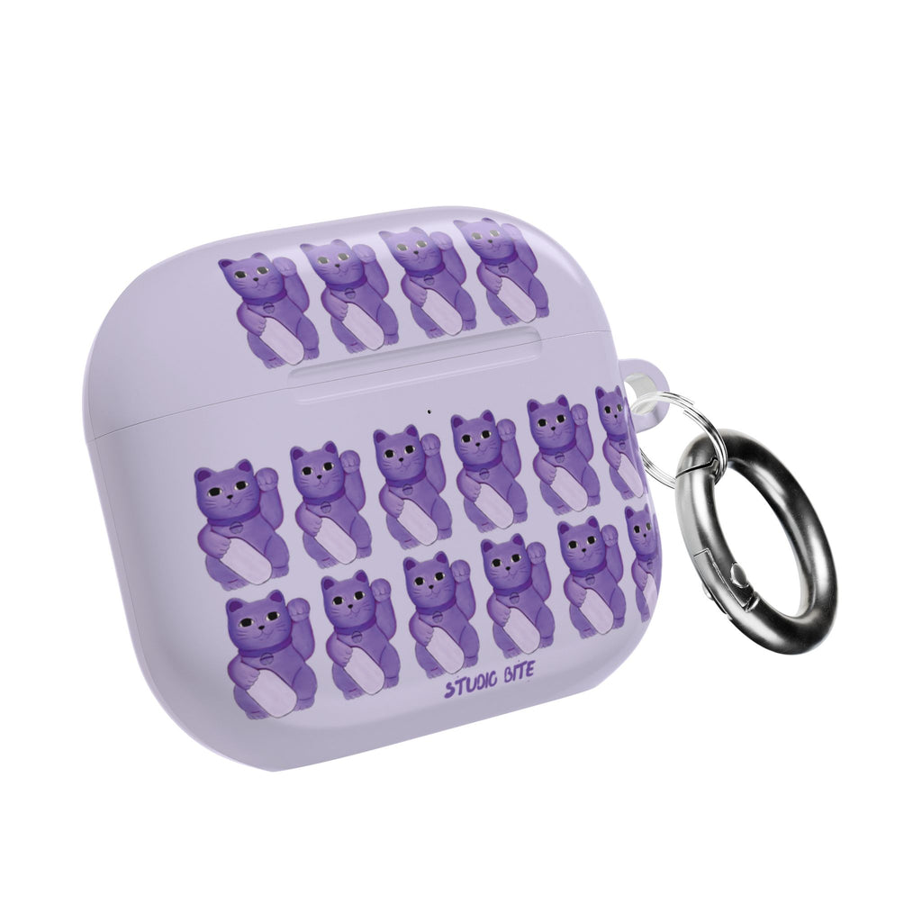LUCKY CAT - PURPLE - AIRPODS 4TH GEN CASE