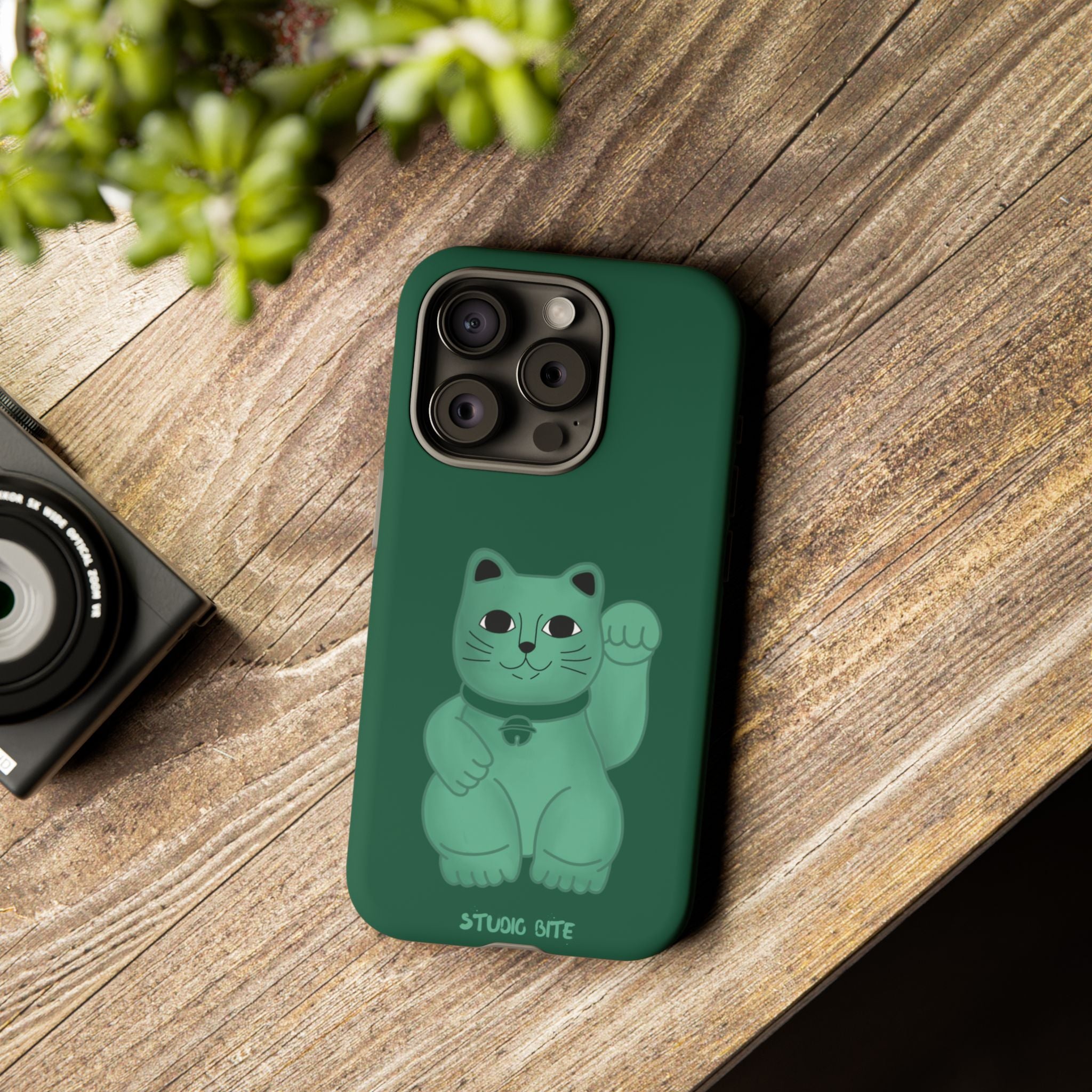 FORTUNE CAT - FOREST GREEN