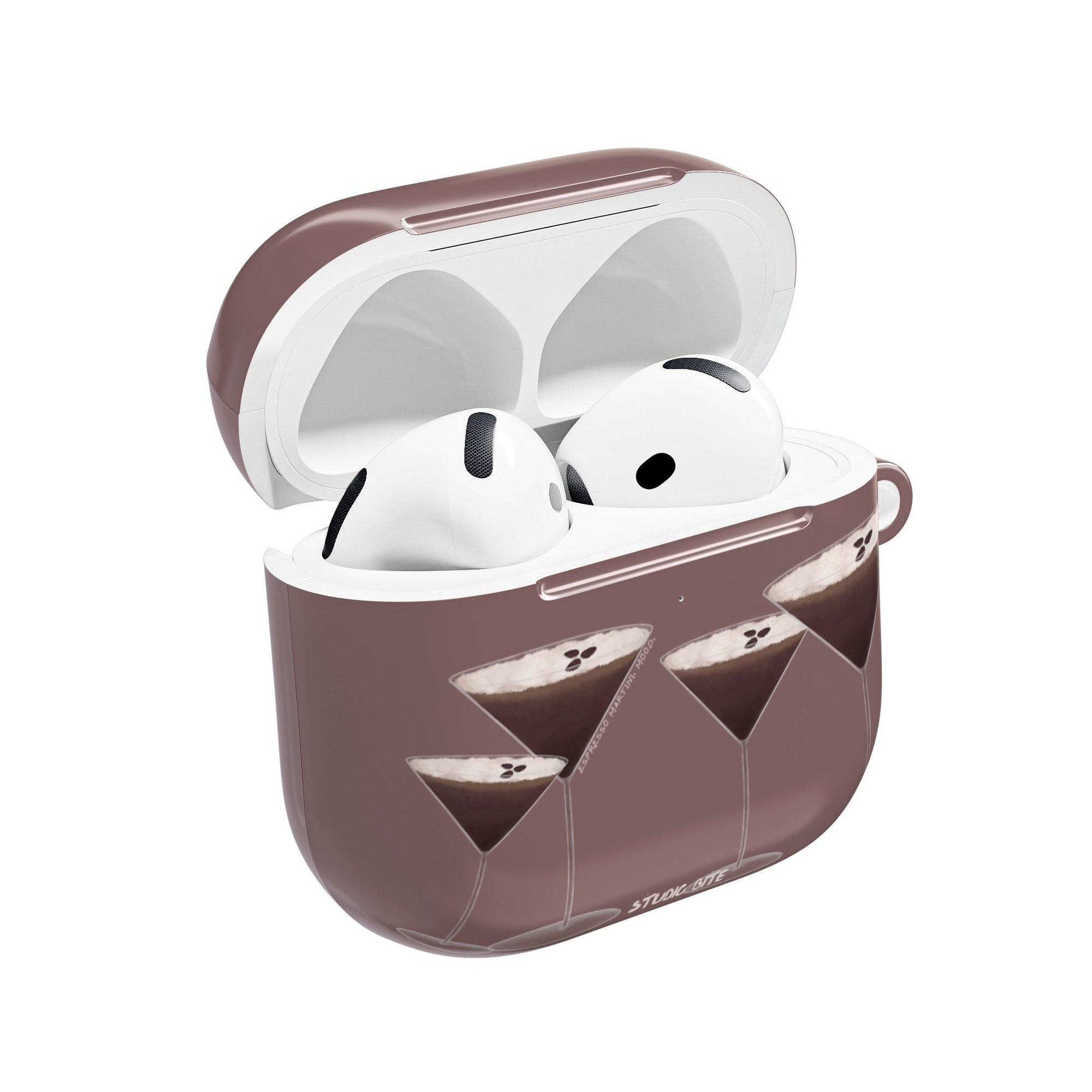 ESPRESSO MARTINI. MOOD. - ROSY BROWN - AIRPODS 4TH GEN CASE