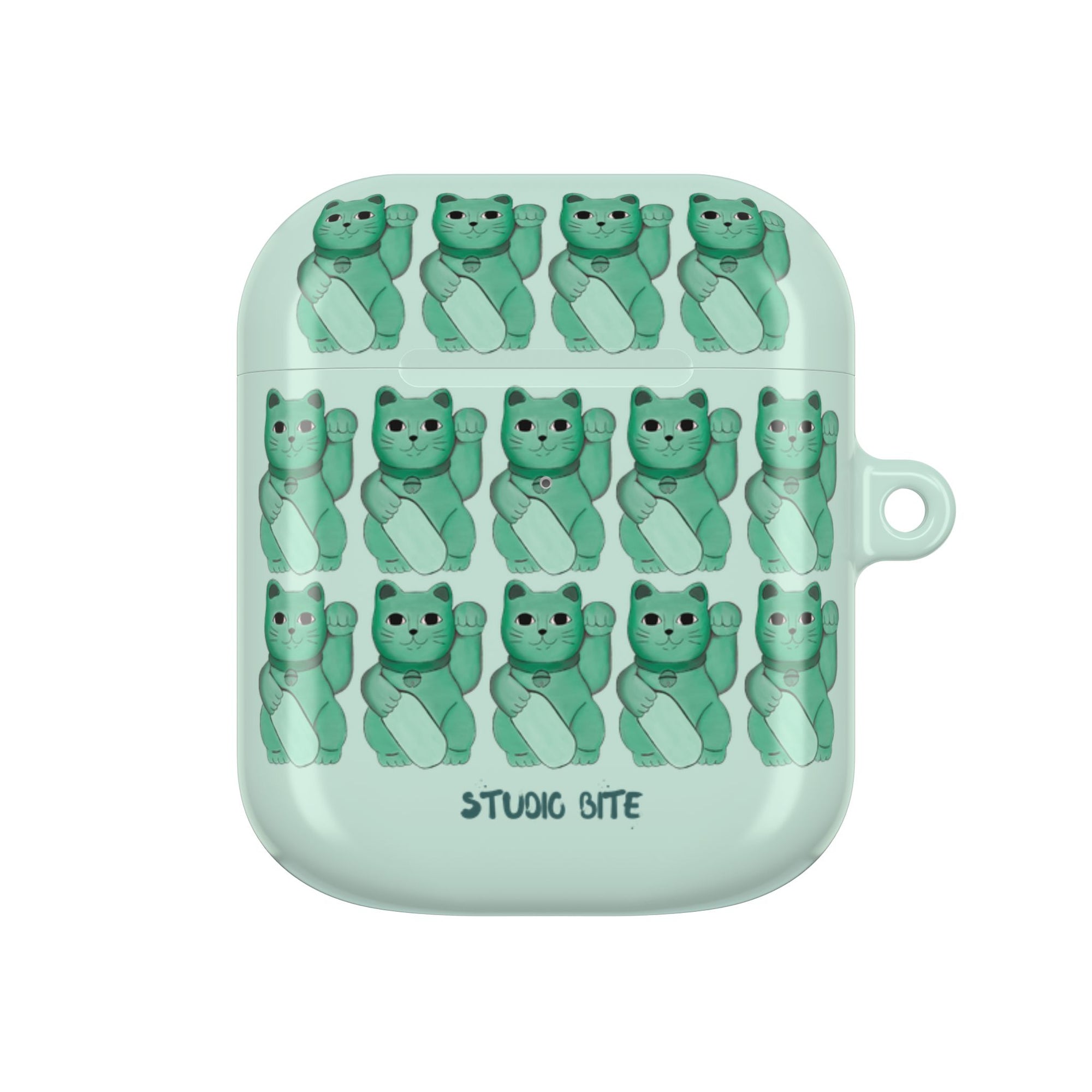 LUCKY CAT - GREEN - AIRPODS CASE