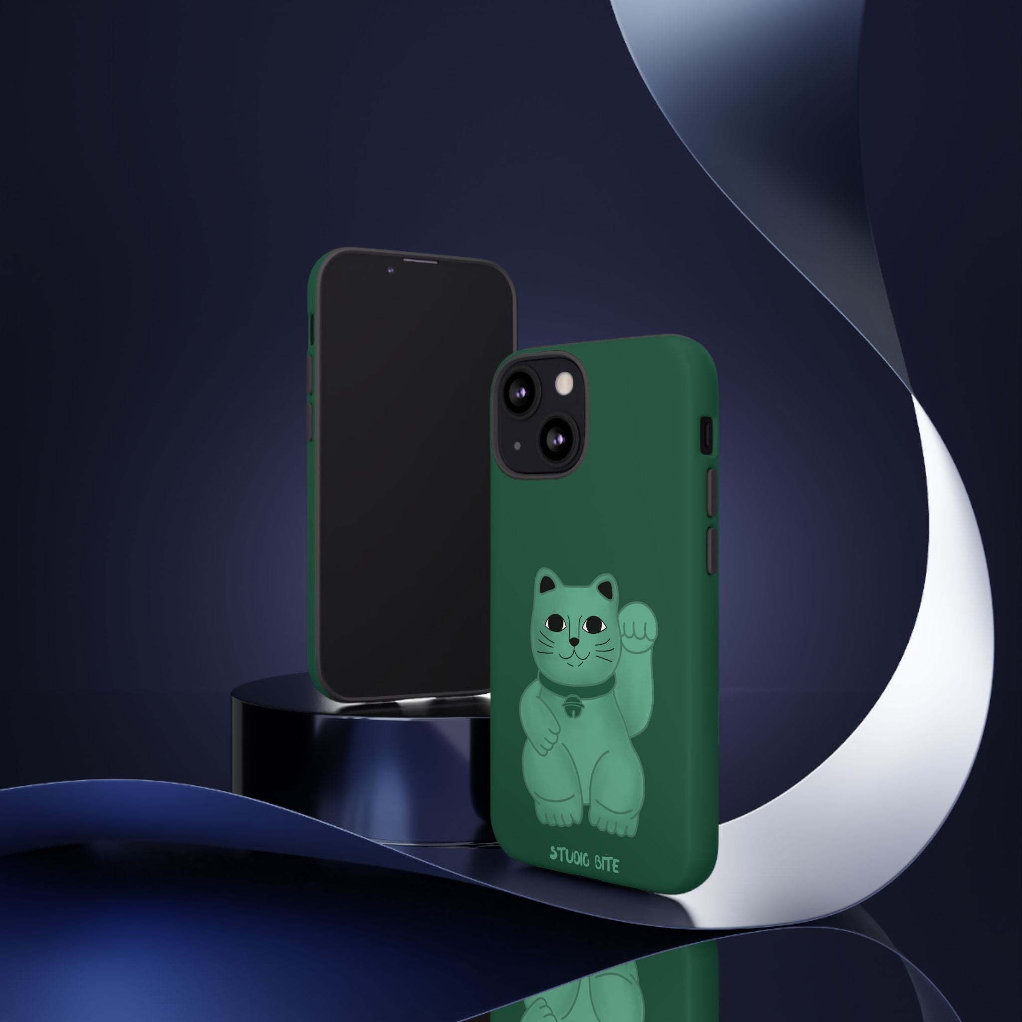 FORTUNE CAT - FOREST GREEN