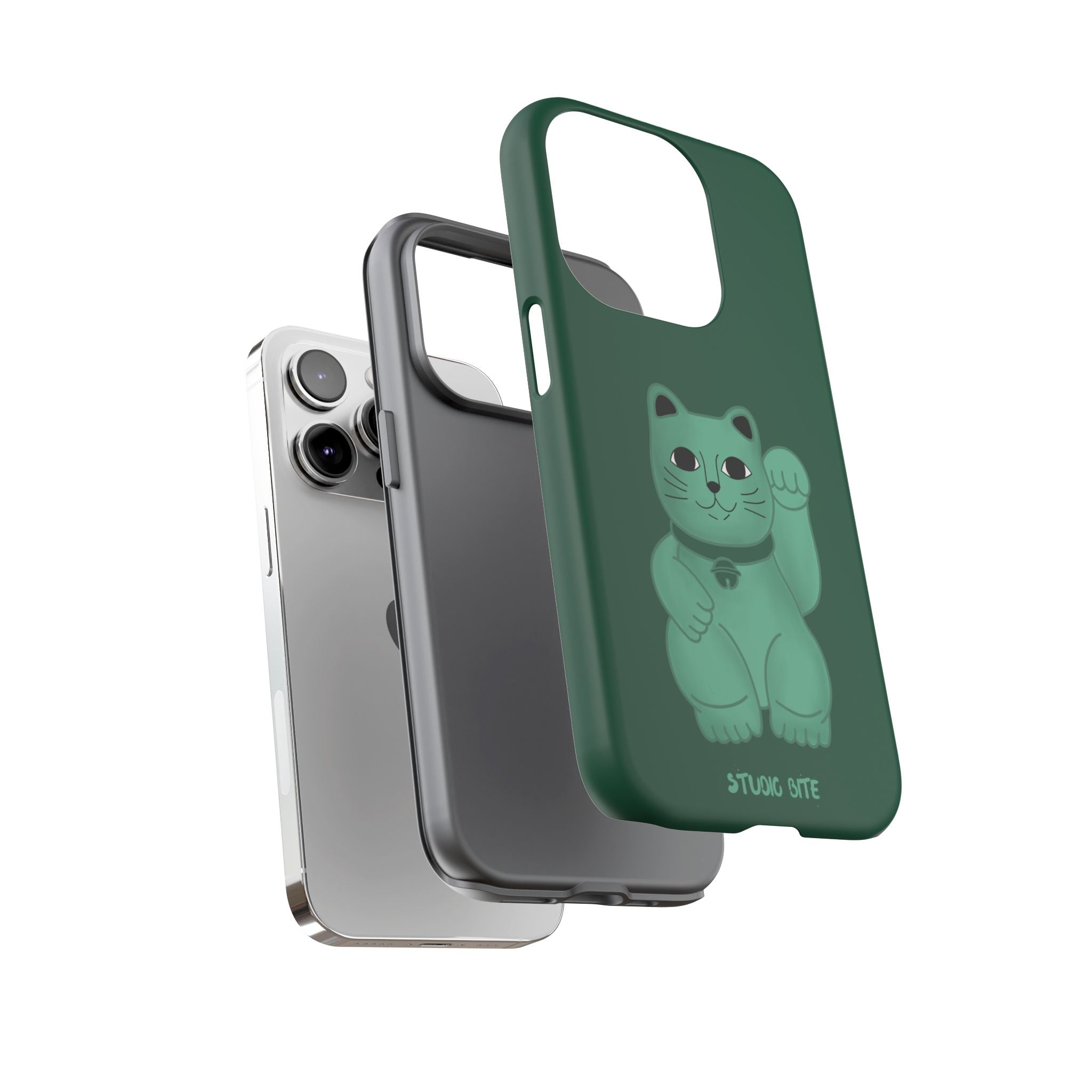 FORTUNE CAT - FOREST GREEN