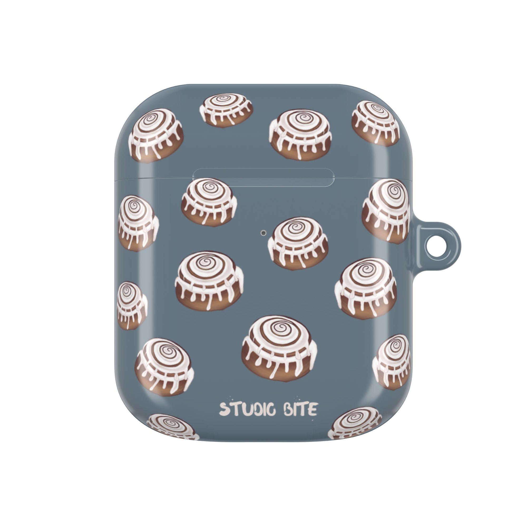 CINNAMON BUN - GREY BLUE - AIRPODS CASE