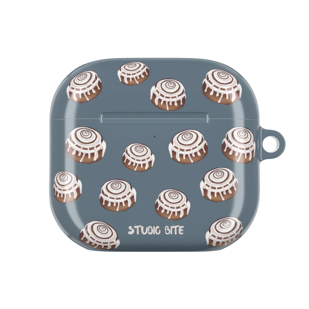 CINNAMON BUN - GREY BLUE - AIRPODS CASE