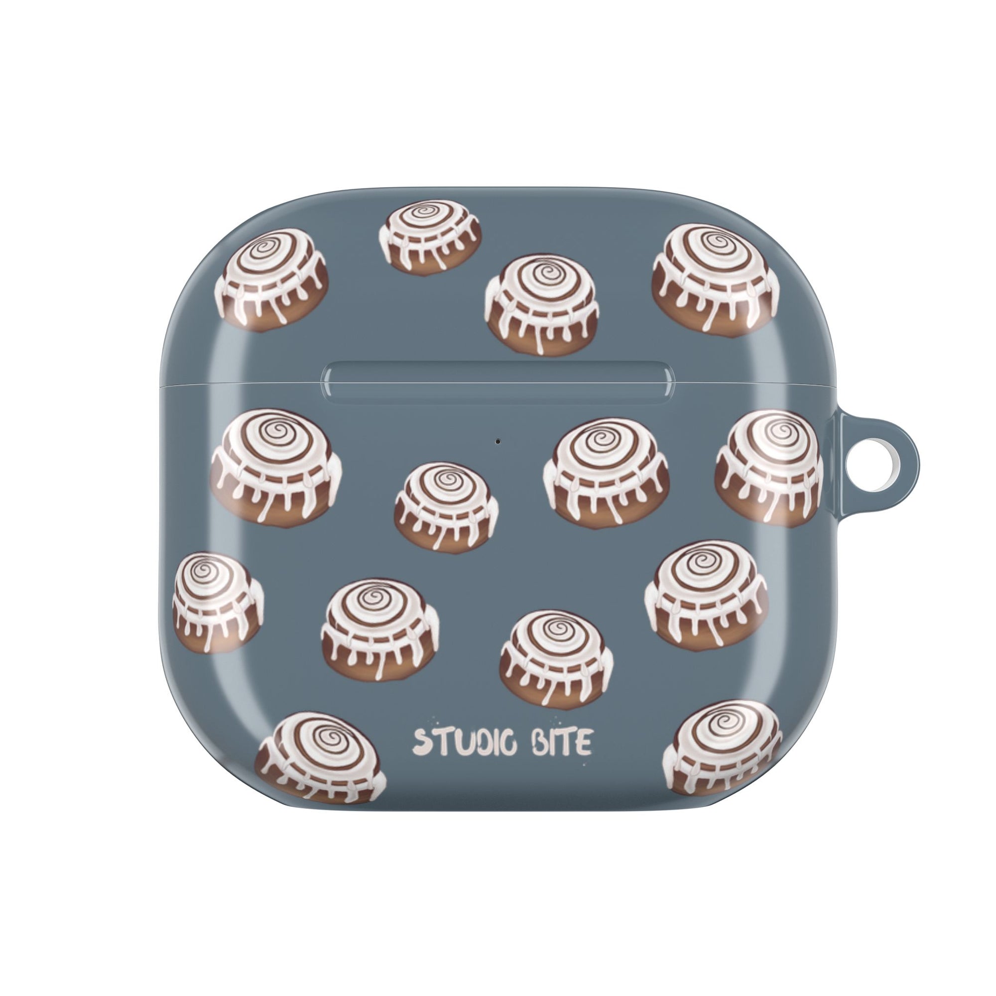 CINNAMON BUN - GREY BLUE - AIRPODS CASE