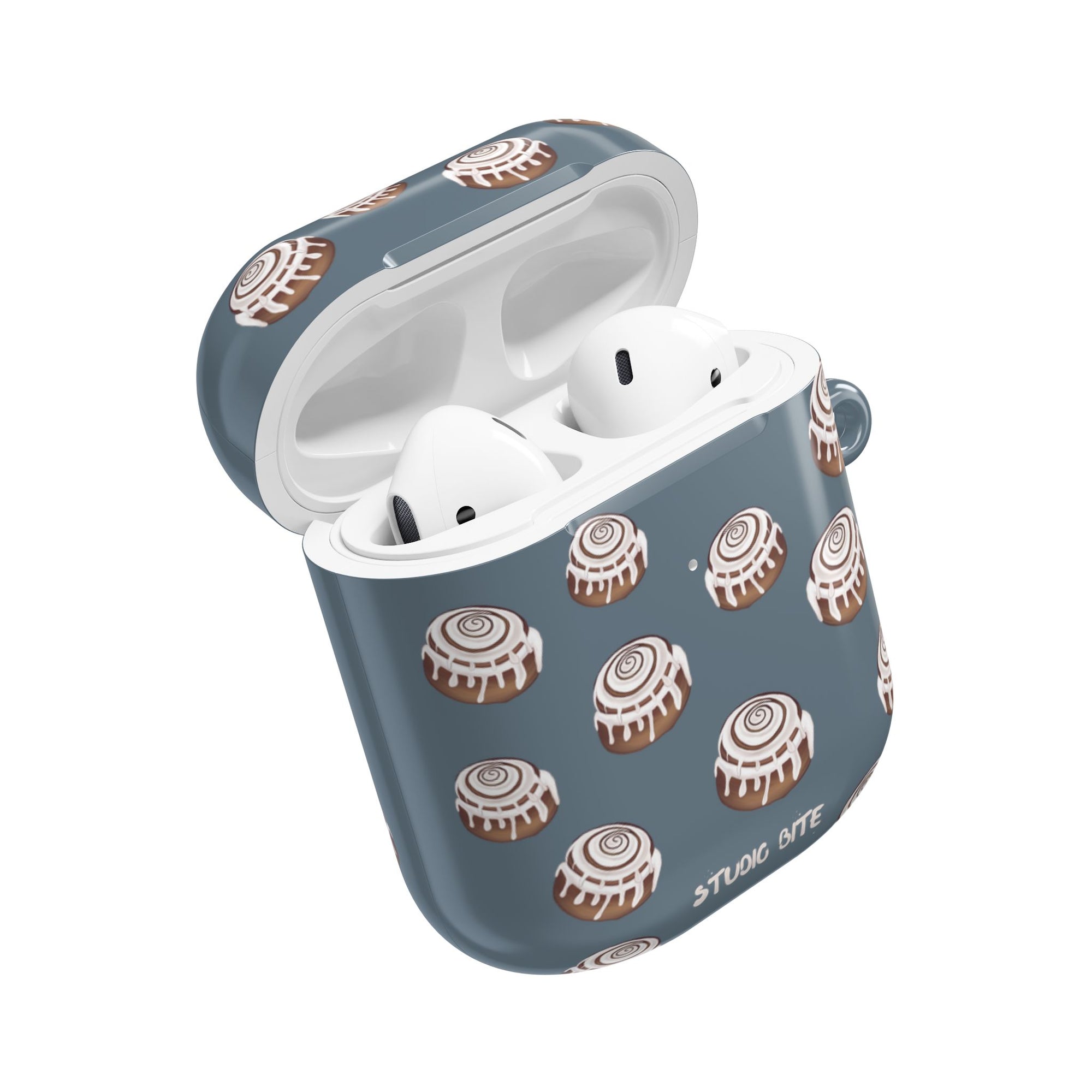 CINNAMON BUN - GREY BLUE - AIRPODS CASE