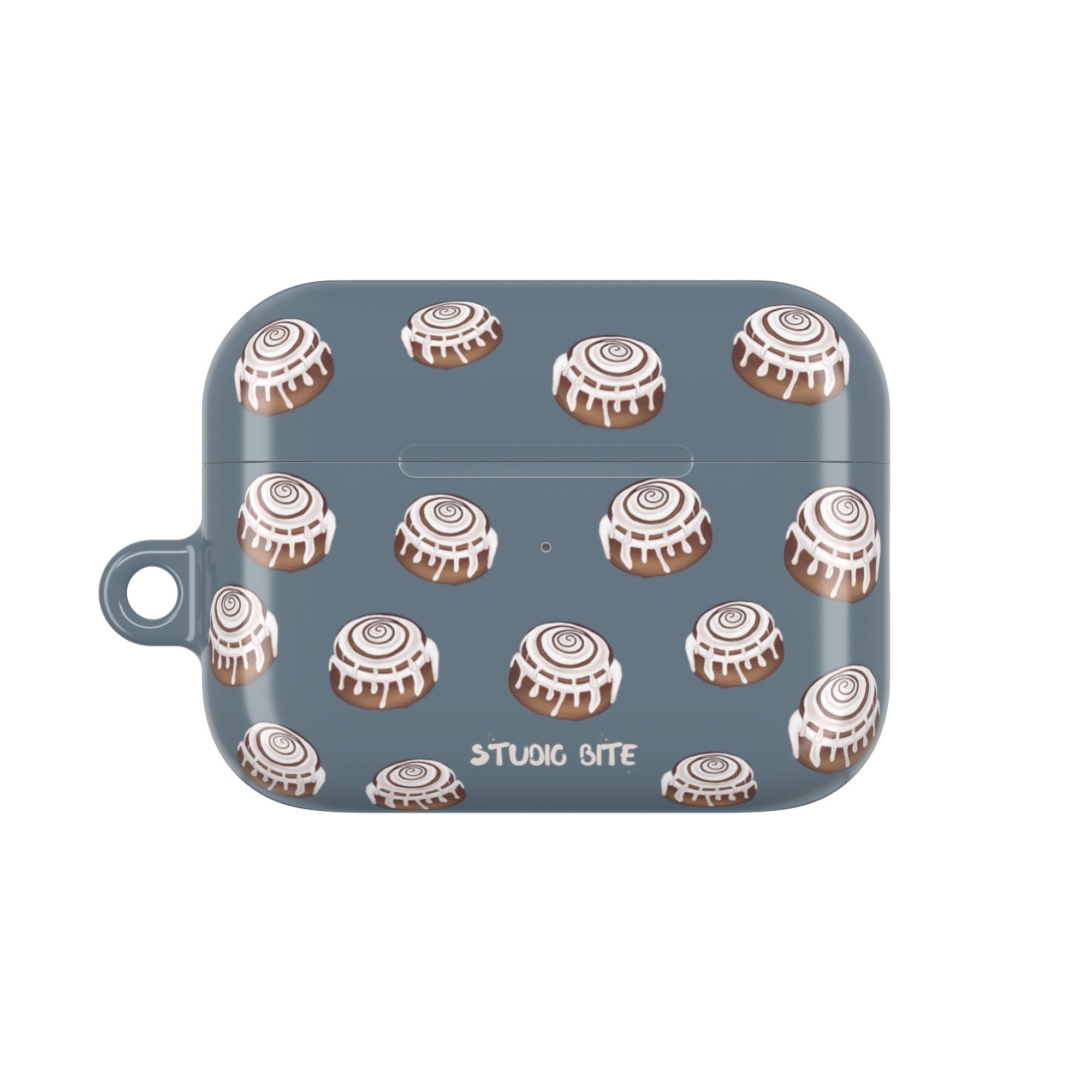 CINNAMON BUN - GREY BLUE - AIRPODS CASE