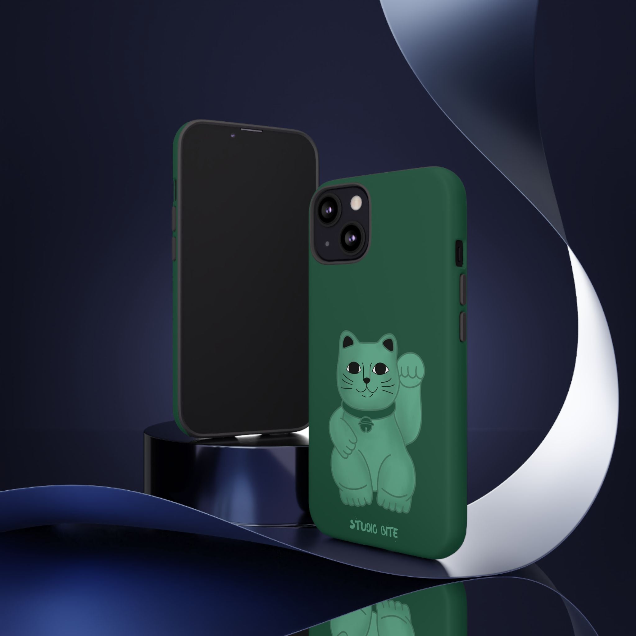 FORTUNE CAT - FOREST GREEN