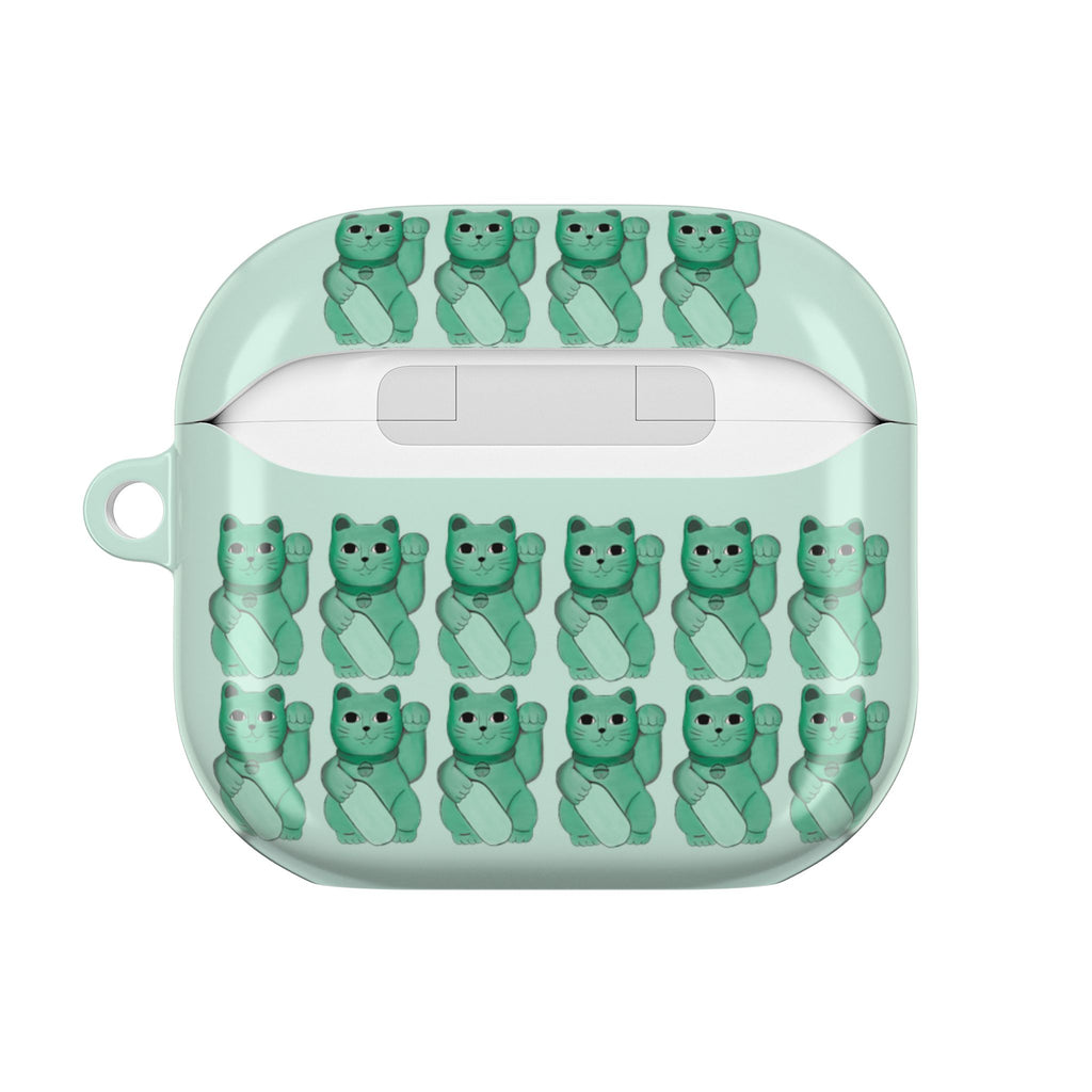 LUCKY CAT - GREEN - AIRPODS 4TH GEN CASE