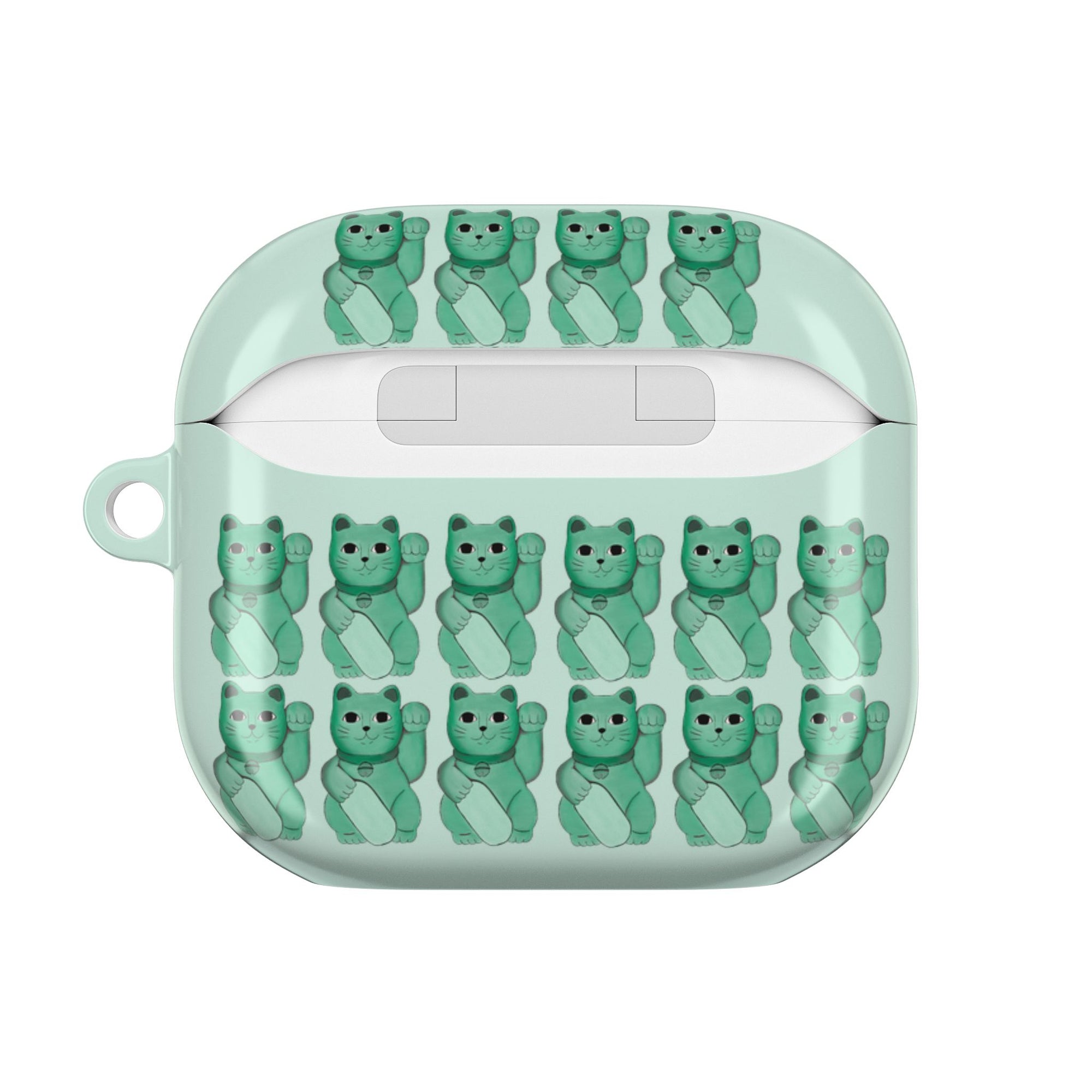 LUCKY CAT - GREEN - AIRPODS 4TH GEN CASE