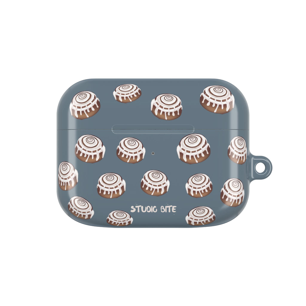CINNAMON BUN - GREY BLUE - AIRPODS CASE