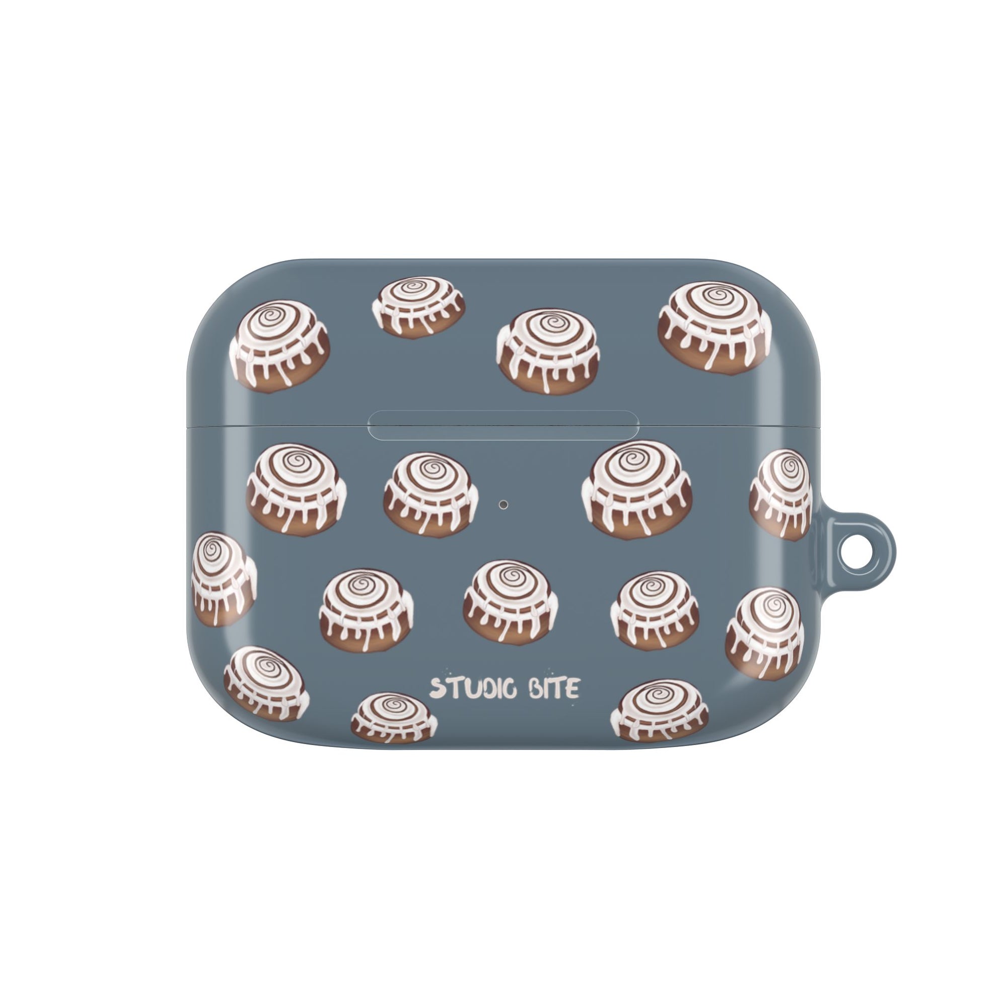 CINNAMON BUN - GREY BLUE - AIRPODS CASE