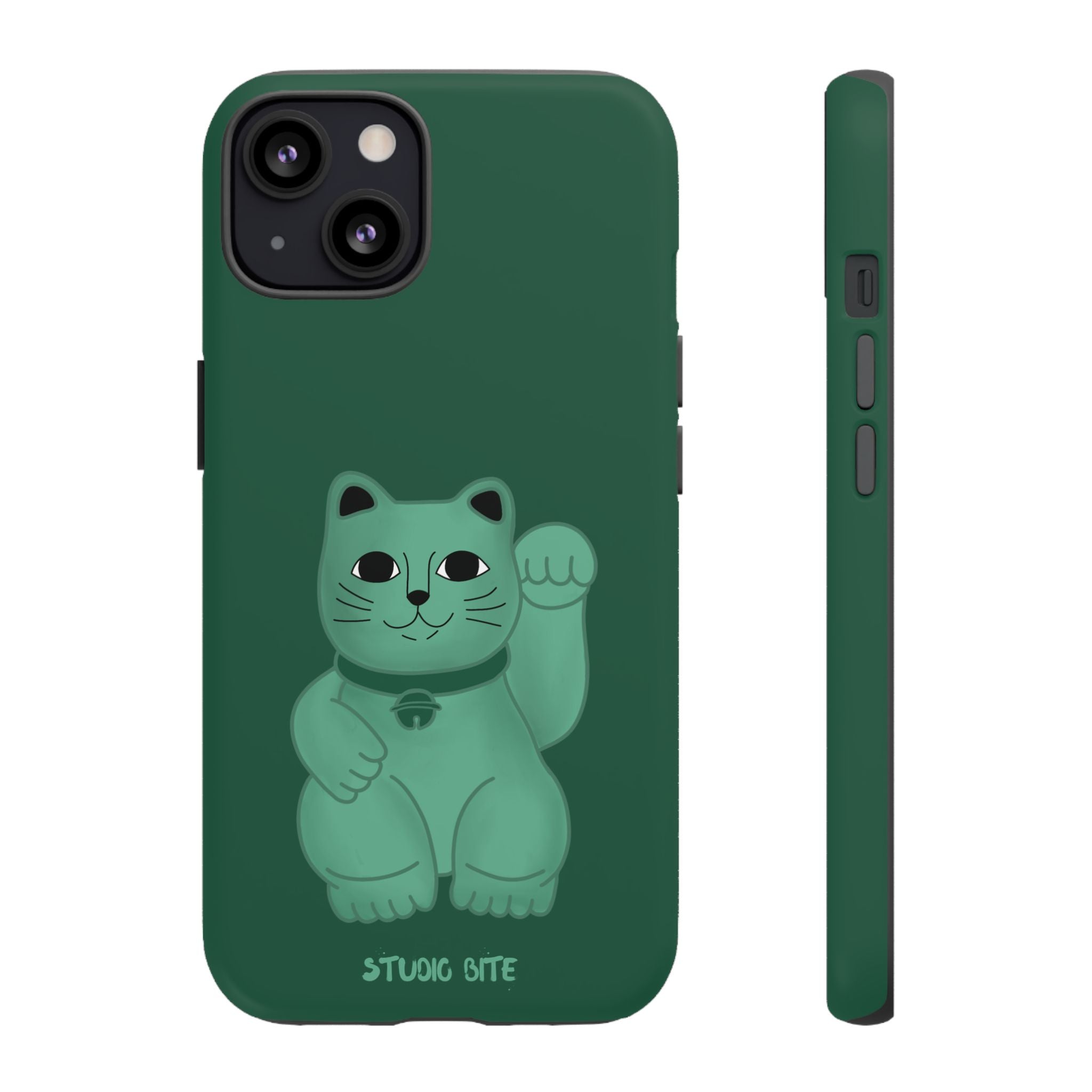 FORTUNE CAT - FOREST GREEN
