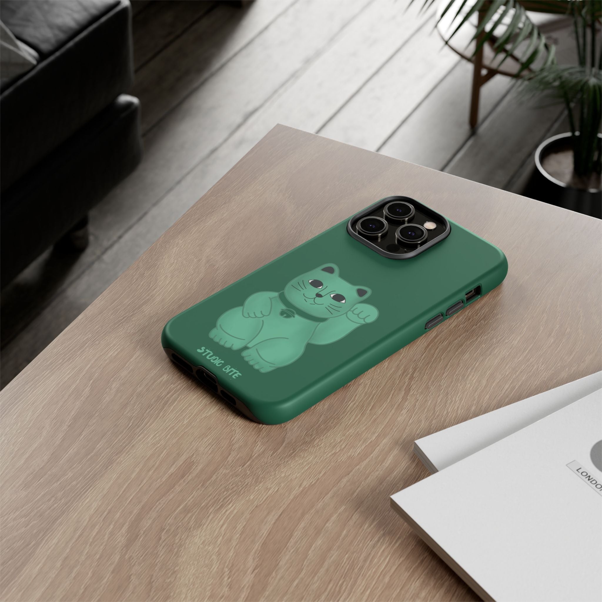 FORTUNE CAT - FOREST GREEN